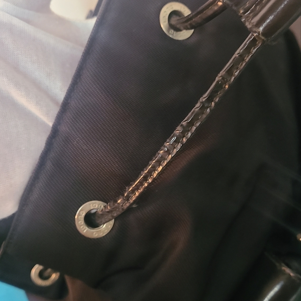 Gucci Bamboo Drawstring Nylon Backpack - Picture 13 of 17